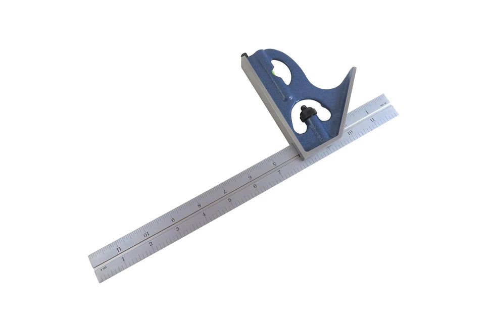 PEC 7121-012 2 Pc 12" 4R Cast Iron Combination Square Set - Image 2 of 2