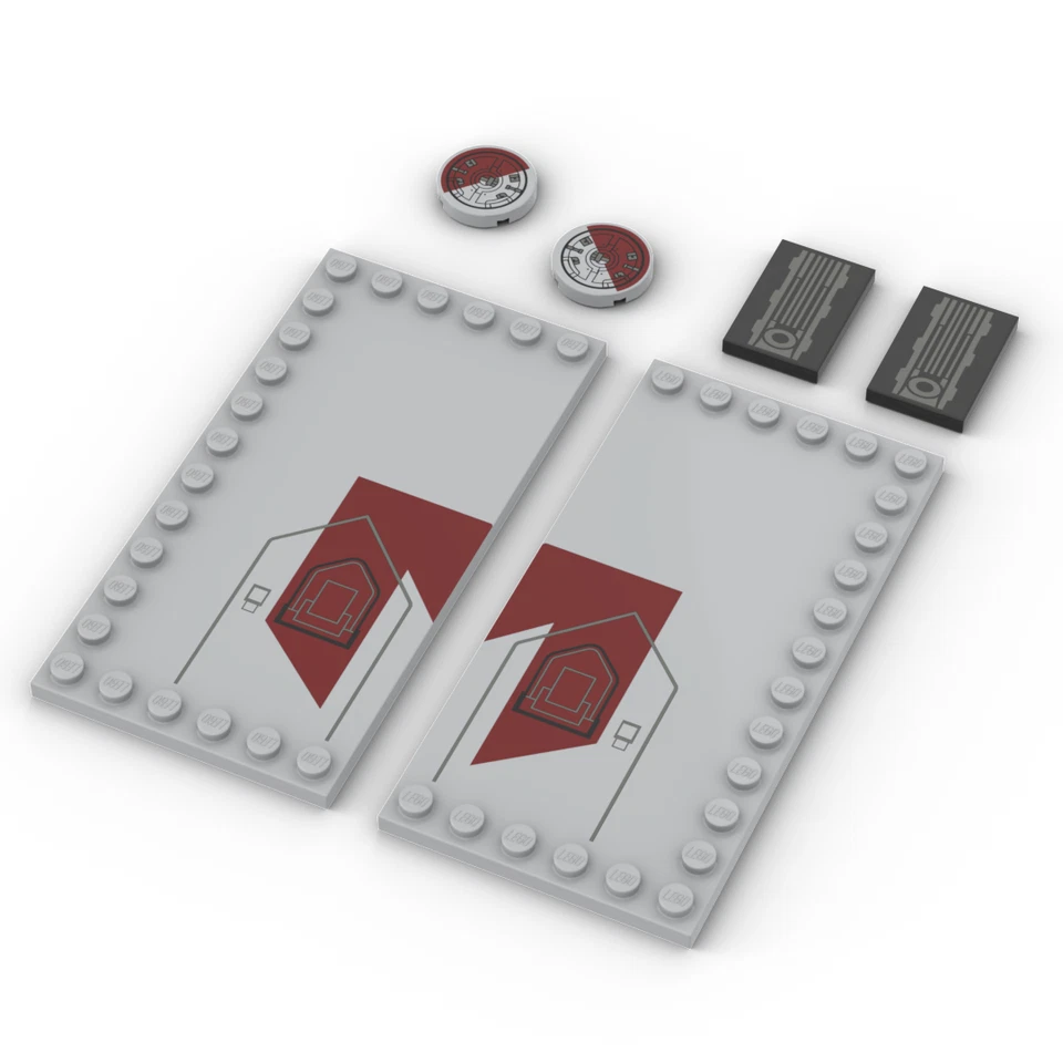 Upgrade-Kit (bedruckte Teile) für LEGO® Star Wars 75362 Ahsoka Tano Jedi Shuttle