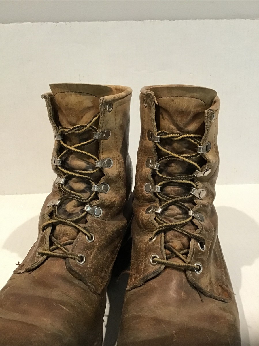 VTG Original Chippewa Work Boots Unique Knob Chemigum Soles sz 8 1 2D