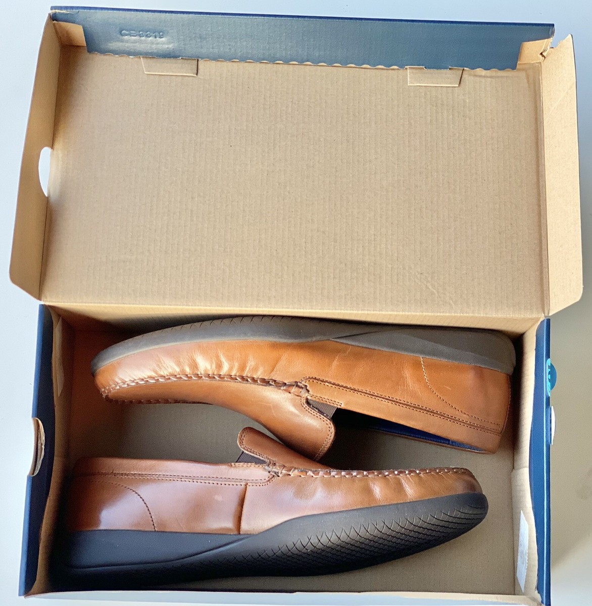 ?2xHP?Cole Haan Cedric Two Gore British Tan Brown Leather Loafers 10.5 Cole Haan Cedric Two Gore British Tan Brown Leather Loafers  main image 4