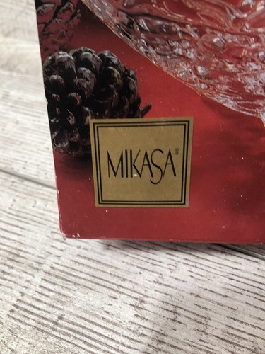 MIKASA CRYSTAL SNOWFLAKE FROST 6.25”FOOTED CANDY BONBON DISH BOWL SA 960/210 EUC - Picture 5 of 6