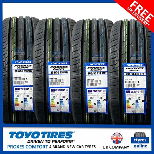 Toyo R57 4X New 205 55 16 TOYO PROXES COMFORT 91V 205/55R16 2055516 *C/A RATED ...