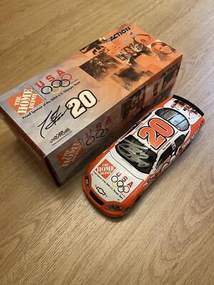 Tony Stewart 2004 Home Depot US Olympics #20 Autographed 1/24 NASCAR Diecast