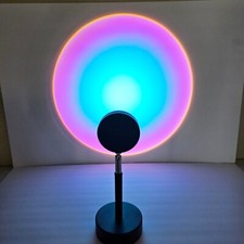 Sunset Projection Lamp LED Rainbow Night Light for Photography Wall Home Decor