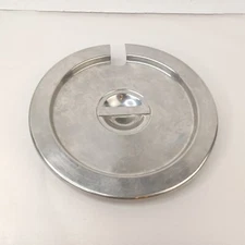 1 Dura-Ware 9.5" Slotted Cover Stainless Steel Buffet Soup Sauce Cover Lid 7 Qt