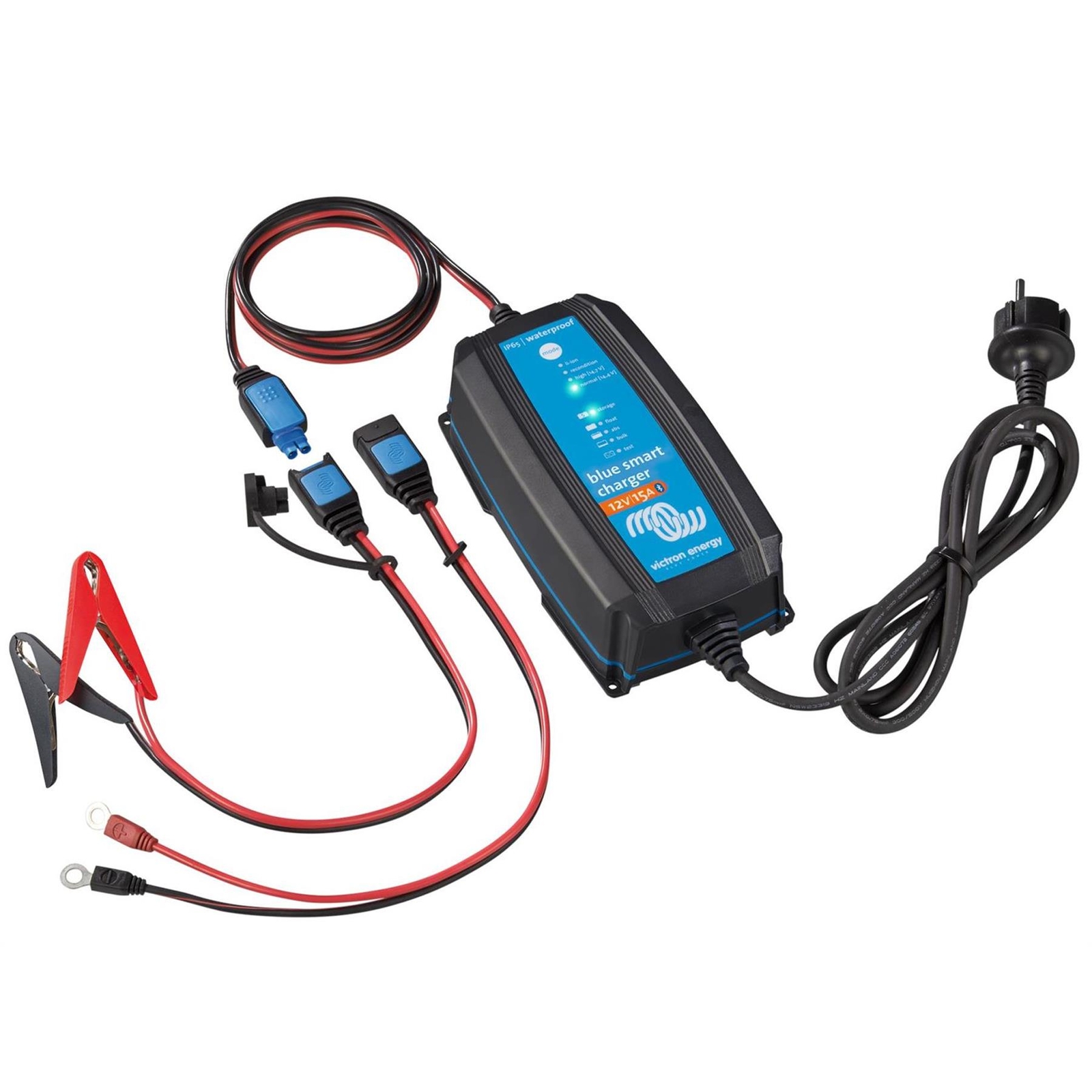 VICTRON BLUE SMART IP65 12V/15A LEISURE BATTERY CHARGER FOR 50-150Ah BATTERIES