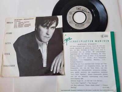 7'' Single Bryan Ferry - Let's stick together Vinyl Germany WITH PROMO FACTS