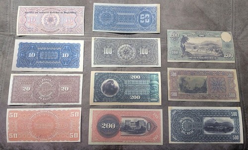 Reprint on paper with W/M Nice Brazil banknotes 1890 - 1891 y. FREE SHIPPING ! - Picture 3 of 11