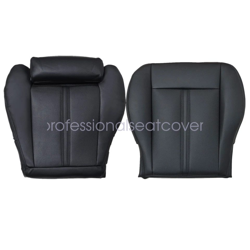 Cubierta de asiento inferior de cuero negra para conductor y pasajero Cadillac SRX 2010-2016 Foto 2 de 4