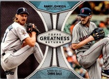 2019 Topps Greatness returns #GR-19 Randy Johnson-Chris Sale