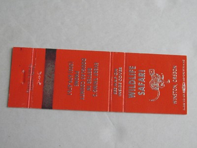 O357 Matchbook Cover OR Oregon Wildlife Safri Winston 