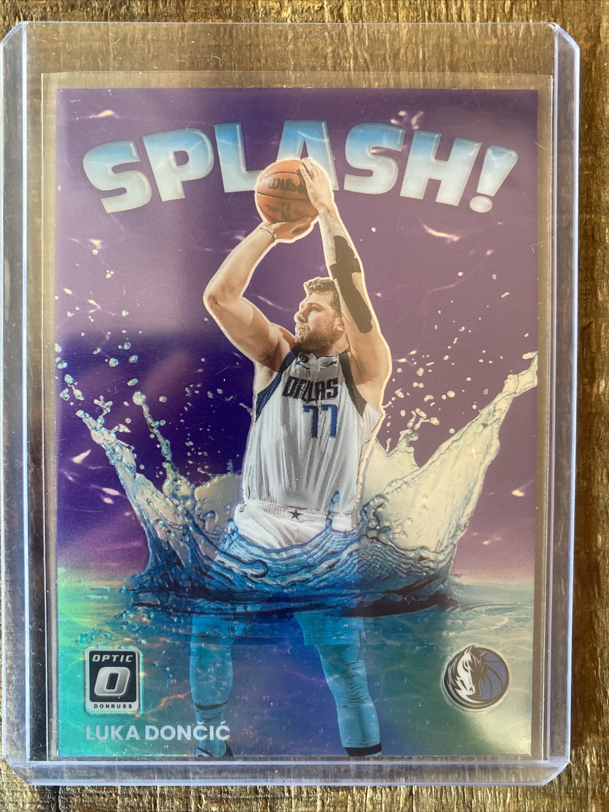 2022-23 Luka Doncic Panini Optic Purple Splash Insert Dallas Mavericks #11