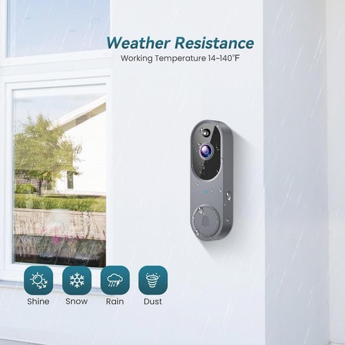 Smart Video doorbell Camera Wireless Wi-Fi Cam Night Vision Motion Detection - Picture 29 of 32