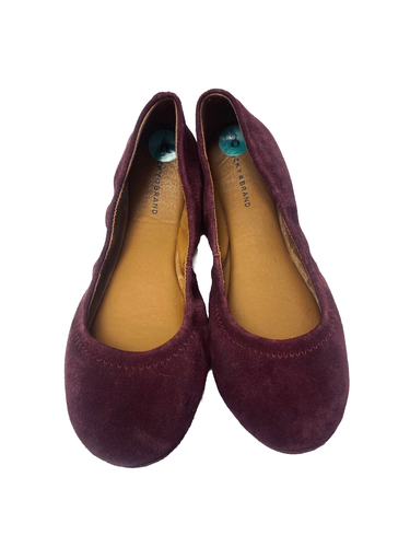 Nwt Lucky Brand Purple Soft Velvet Ballet Flats - Women’s Size 8 - Picture 1 of 7