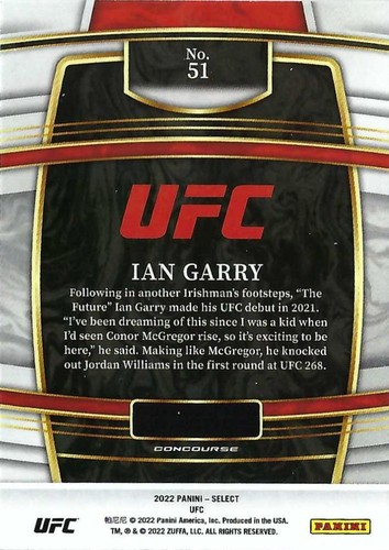 2022 Select UFC #1-300 Rookies (RC) & Veterans (Concourse, Premier, Octagonside) - Picture 104 of 316