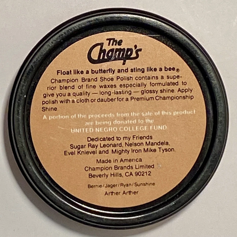 Muhammad Ali The Champs Premium White Shoe Polish New 1/8 Oz. - Image 3 of 3