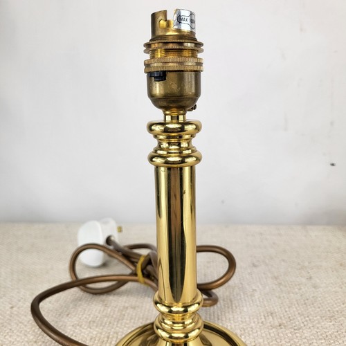 Brass Table Lamp Base Pair Of 2 Quality Brassware Made In England P30B193QN UK - Foto 12 di 22