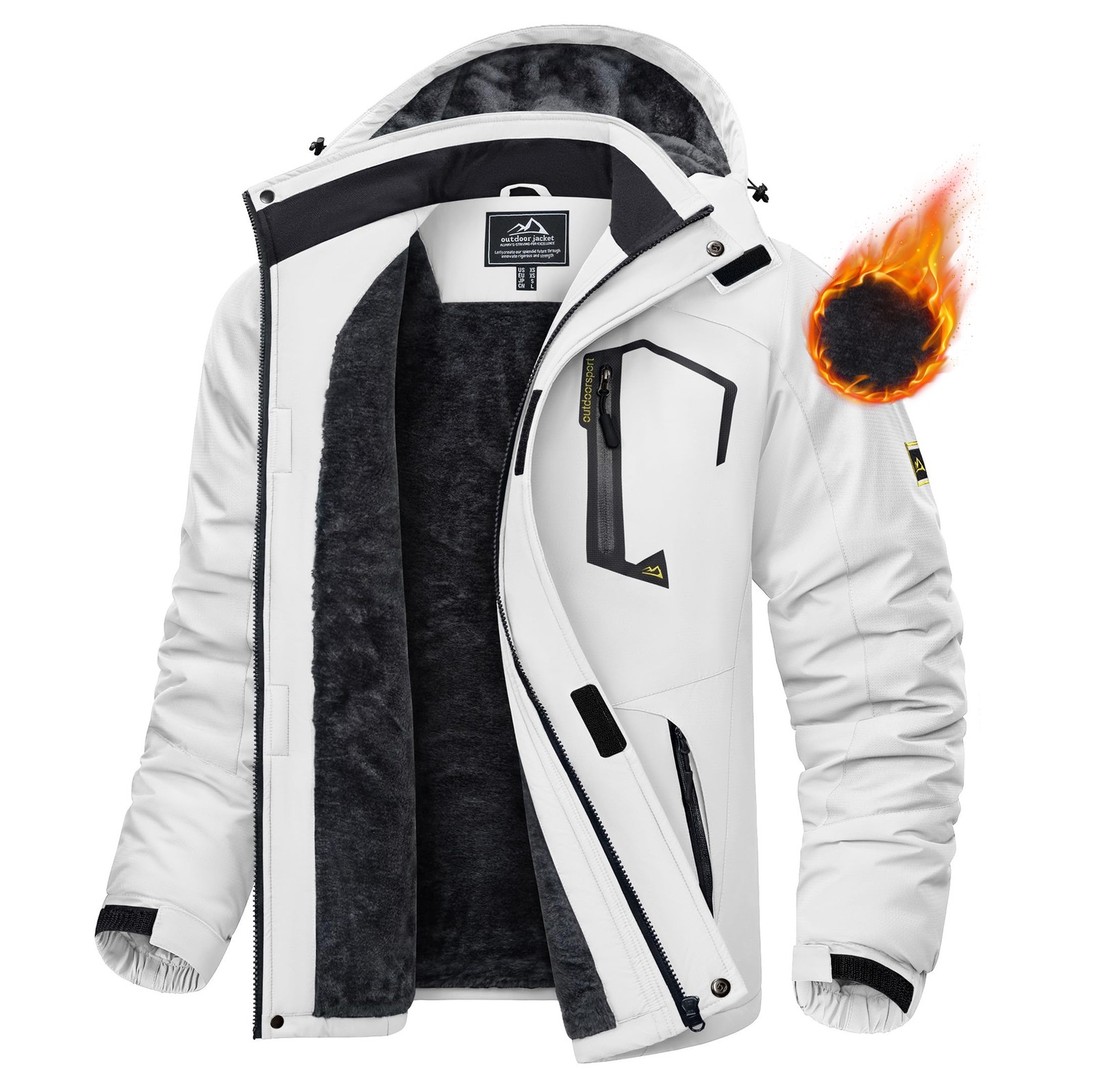 Snow Thermal Fleece Work Coats