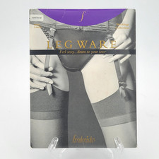 Fredericks of Hollywood Leg Ware Solid Top Stockings 2 Pack White New Package M