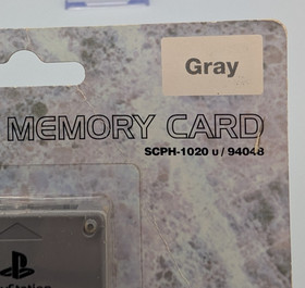 Sony OEM PlayStation 1 PS1 Memory Card SCPH-1020 - NEW SEALED