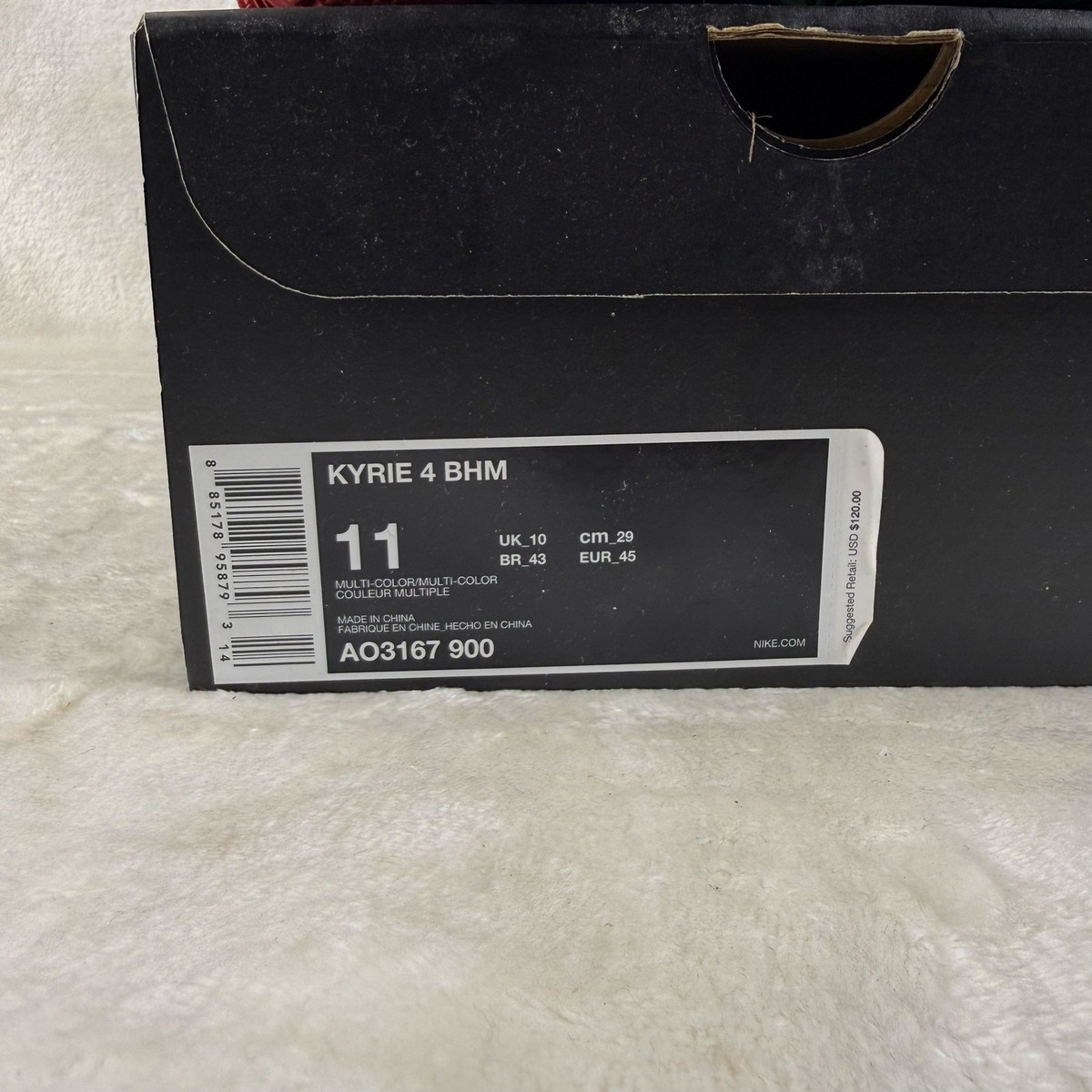 Nike Kyrie 4 Equality Black History Month Sneakers Men's Size 11