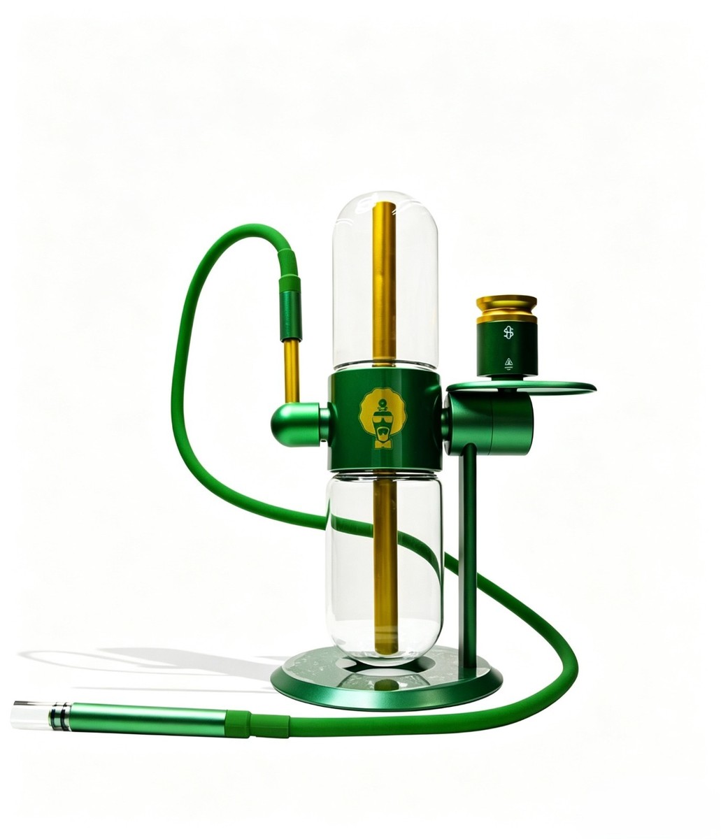 Gravity Hookah Bong Dr. Greenthumb's x Stündenglass Green Glass