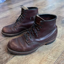 Red Wing Beckman 9011 Black Cherry Featherstone RARE rawhide laces 7 39