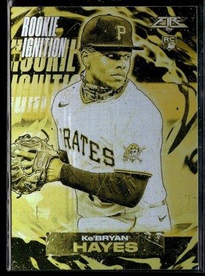 2021 Topps Fire Rookie Ignition Gold Minted Ke'Bryan Hayes RC Pittsburgh Pirates
