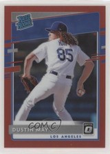 2020 Panini Donruss Optic Rated Rookies Red Prizm 10/60 Dustin May #32 2l4