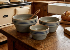 Vintage JERRY BROWN Pottery 3 Nesting Mixing ...