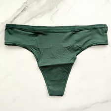 Soma Vanishing Edge Microfiber Thong Panty Lush Emerald SZ XS/L/XL