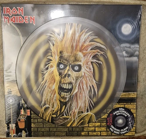 Iron Maiden 40th Anniversary Edition Vinyl Disc, Crystal Clear, Sealed