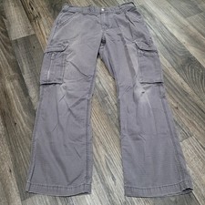 Carhartt Force Cargo Pants Gray 32x30 Ripstop Relaxed Fit Workwear - Distressed