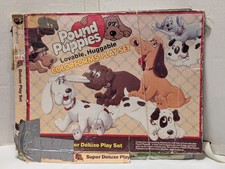 Vintage Colorforms Pound Puppies Lovable, Huggable Super Deluxe Play Set Used