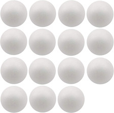 12 Pack Craft Foam Balls 3 Inch Polystyrene Foam Balls, for School Project, Wedd