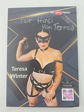 TERESA WINTER XL Karta z autografem Autograf podpisany Podpisany Oryginalny model erotyczny