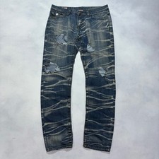 Vintage True Religion Jeans Men's 32x31 Johnny Super T Whisker Fade Made in USA