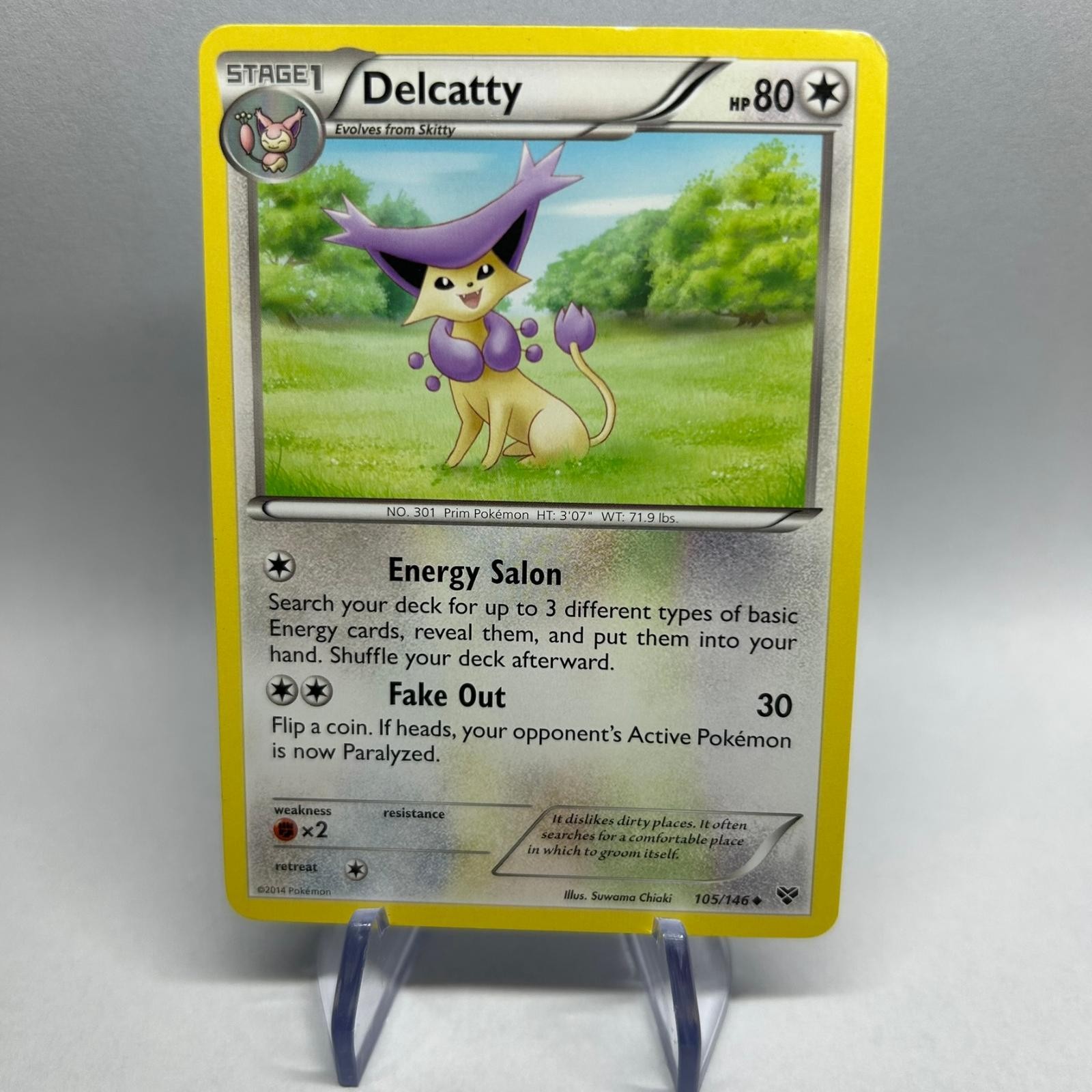 Delcatty 105/146 Uncommon XY Base Set Pokemon MP
