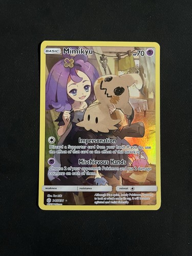 Mimikyu (Secret) 245/236 Sm-Cosmic Eclipse Holo - English Pokemon Card