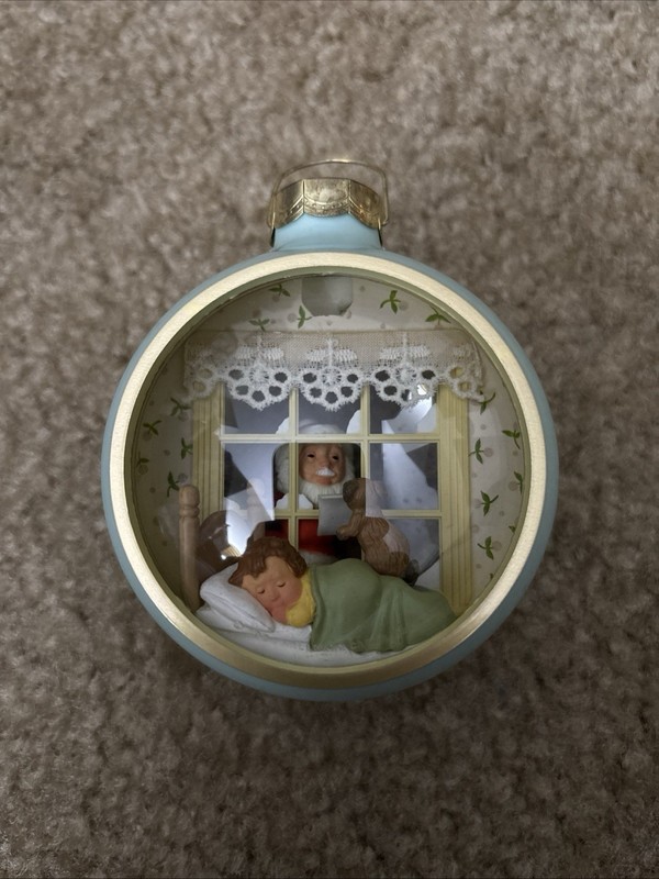 Hallmark Santa Claus Lighted Christmas Ornament Multicolor Hanging Holiday Decor
