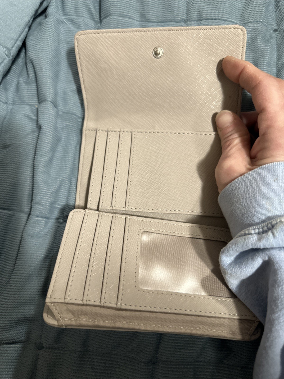 2 Fossil Wallets Dawson Pebbled Leather Green & M… - image 16