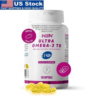 HSN Ultra Omega-3 TG 1000mg 120 Softgels IFOS Certified US Stock