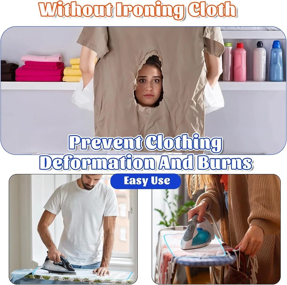 Lote de almohadillas de planchar de tela de malla para ahorrar quemaduras Foto 4 de 4