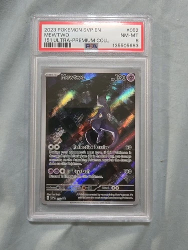 Mewtwo 052/165 151 Ultra-premium Collection Pokemon PSA 8