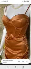 Forever 21 Satin Bustier Bodycon Mini Dress Size Small