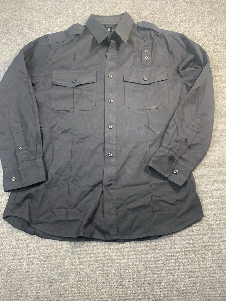 Рубашка тактическая мужская большая темно-синяя с длинным рукавом карманы рабочая одежда 5.11 - Изображение 2 из 4