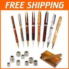 Woodturning Pen Kit Bundle - 7mm Blanks & Bushing Sets