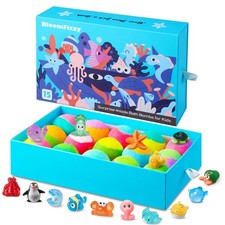Sea Surprise Bath Bombs for Kids     15 Pack Fizzy Gift Set with Hidden Ocean...