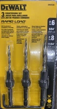 DeWALT 3-piece Countersinks & Tapered Pilot Hole Drill Bits Set for Wood: DW2535