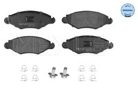 Meyle 025 235 9718 Bremsbelagsatz, Scheibenbremse FüR Peugeot